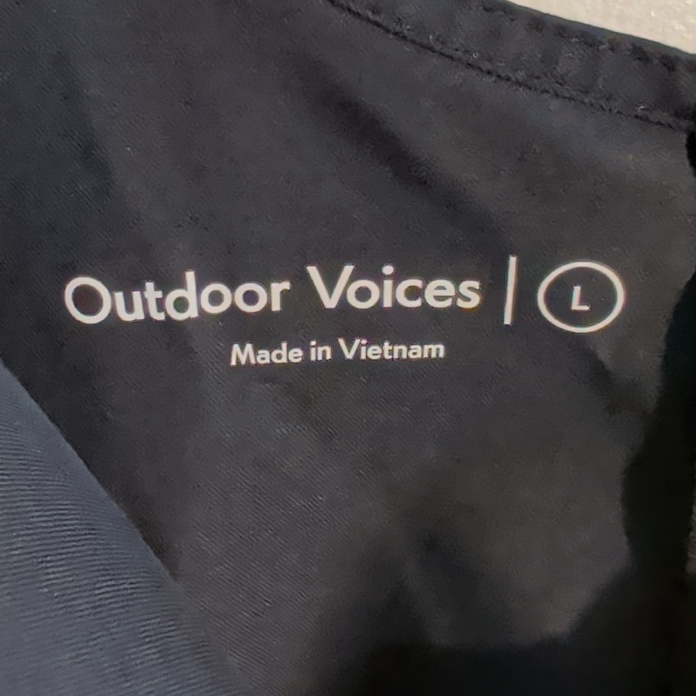 OUTDOOR VOICES black mini hiking dress with shorts - size large - Picture 3 of 10